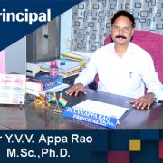 Dr Y.V.V. Appa Rao Garu has been presently working as Principal, S.V.K.P & Dr K.S Raju Arts & Science College, Penugonda